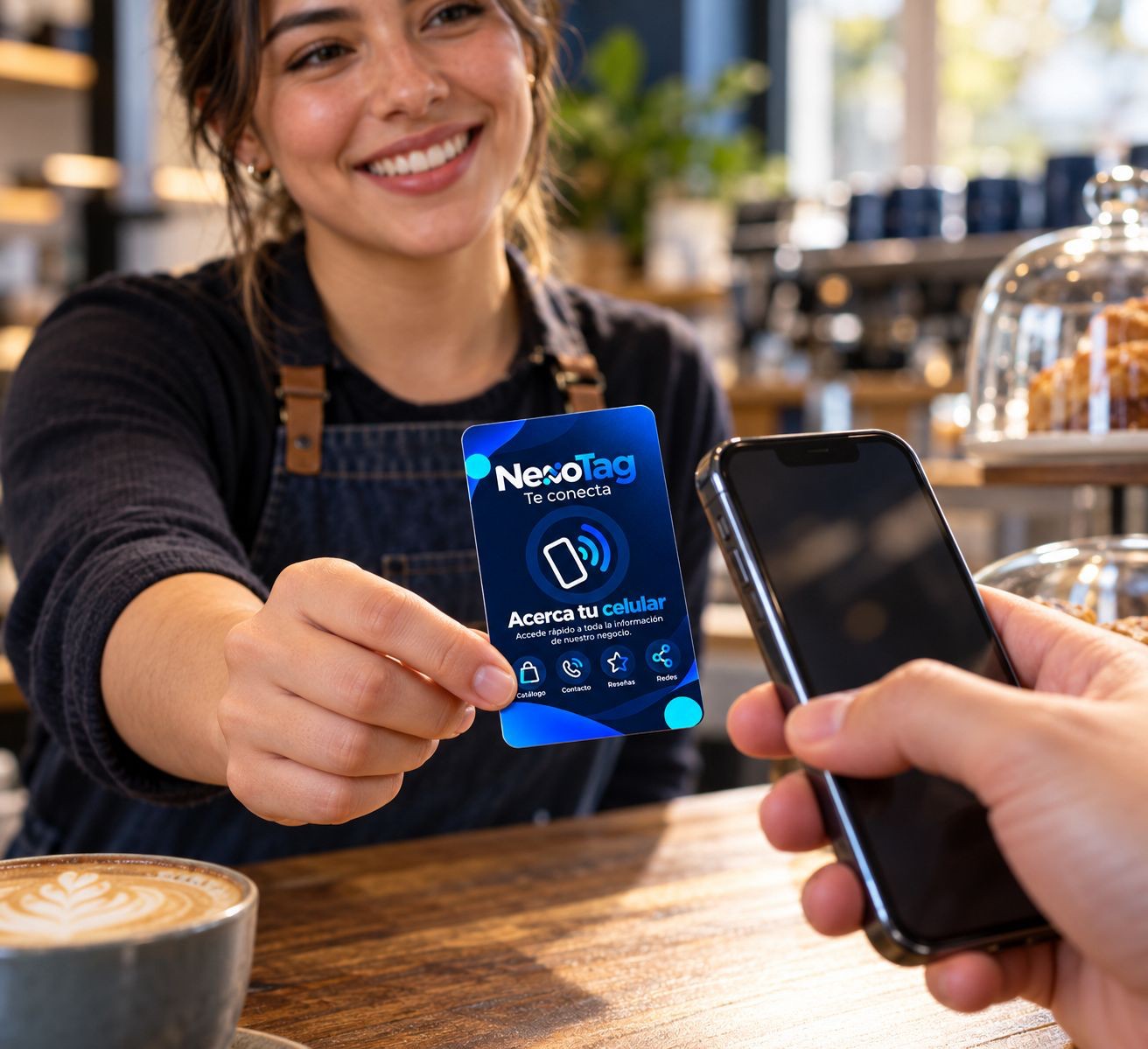 Demostración NexoTag en cafetería